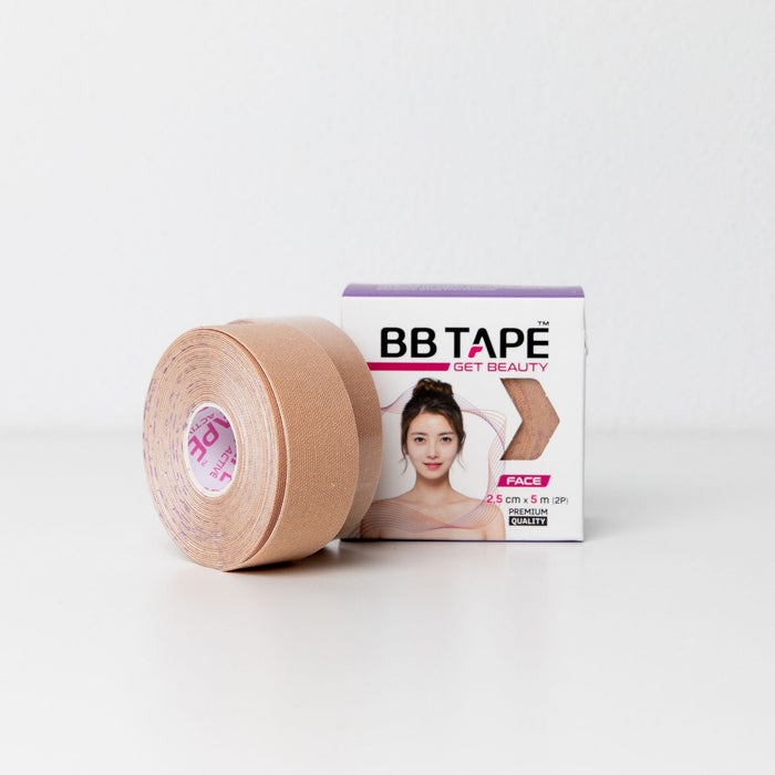 BBTAPE 2,5cm Face Tape Beige (2pcs) - beautybuddy.nl