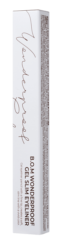 B.O.M Wonderproof Gel Slim Eyeliner (04 Classic Brown) - beautybuddy.nl