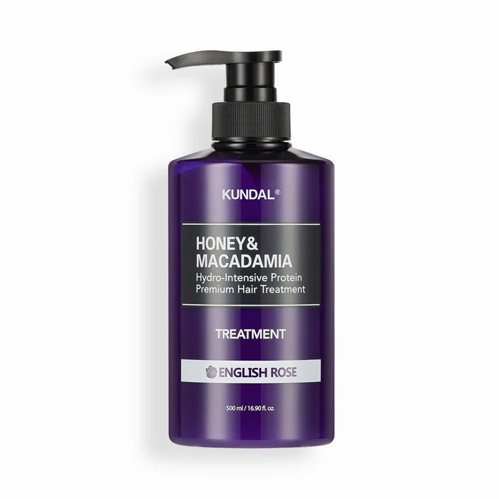 KUNDAL Honey & Macadamia Treatment 500ml English Rose - beautybuddy.nl