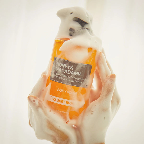 KUNDAL Pure Body Wash 500ml - English Rose - beautybuddy.nl