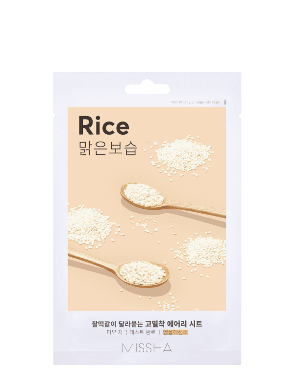 MISSHA Airy Fit Sheet Mask (Rice) - beautybuddy.nl