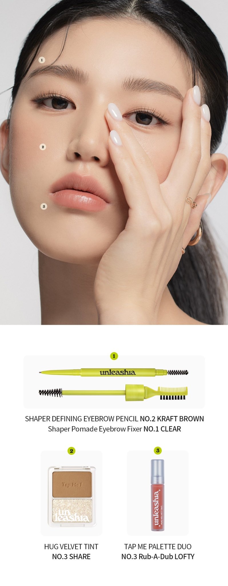 UNLEASHIA Shaper Pomade Eyebrow Fixer N°1 Clear - beautybuddy.nl